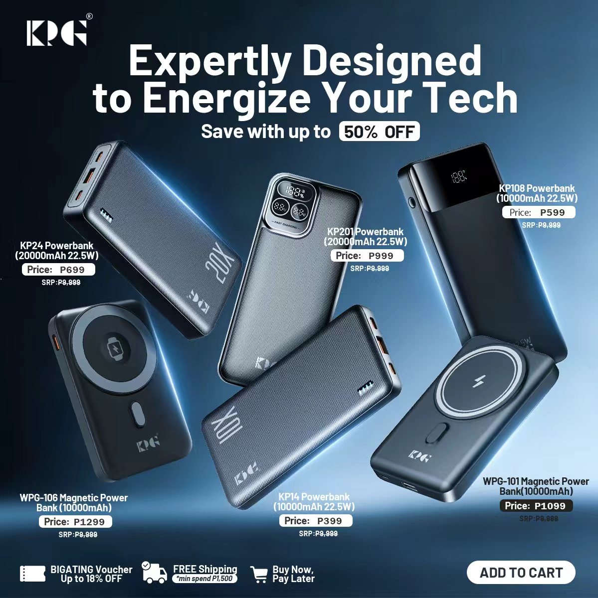 KPG power bank family showcase